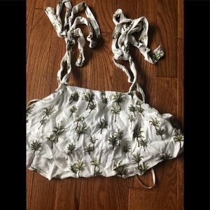 Palm tree crop top
